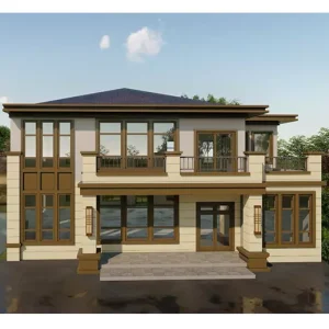 气派欧式风格轻钢别墅 农村快速自建房设计施工装修一站式服务