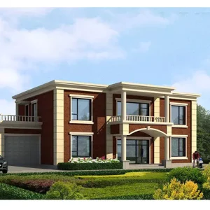 Alternative view of 气派欧式风格轻钢别墅 农村快速自建房设计施工装修一站式服务